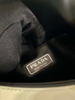 Replica Prada 2VD061 Black Brushed Leather Mini-bag With Shoulder Strap White39754 - Image 9