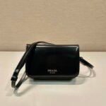 Replica Prada 2VD061 Black Brushed Leather Mini-bag With Shoulder Strap Black39743