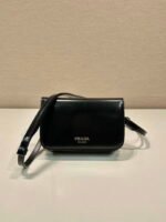Replica Prada 2VD061 Black Brushed Leather Mini-bag With Shoulder Strap Black39743