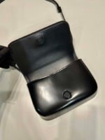 Replica Prada 2VD061 Black Brushed Leather Mini-bag With Shoulder Strap Black39743 - Image 7