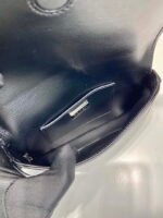 Replica Prada 2VD061 Black Brushed Leather Mini-bag With Shoulder Strap Black39743 - Image 8
