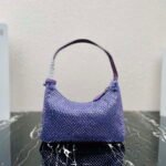 Replica Prada 1NE515 Satin mini-bag with artificial crystals Purple39664