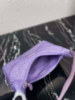 Replica Prada 1NE515 Satin mini-bag with artificial crystals Purple39664 - Image 7