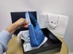 Replica Prada 1NE515 Satin mini-bag with artificial crystals Blue39622 - Image 2