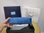 Replica Prada 1NE515 Satin mini-bag with artificial crystals Blue39622 - Image 4