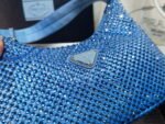 Replica Prada 1NE515 Satin mini-bag with artificial crystals Blue39622 - Image 6