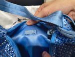 Replica Prada 1NE515 Satin mini-bag with artificial crystals Blue39622 - Image 8
