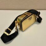 Replica Prada 2VH070 Saffiano Gold leather Prada Brique bag39841 - Image 2