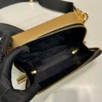 Replica Prada 2VH070 Saffiano Gold leather Prada Brique bag39841 - Image 7