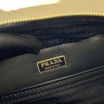 Replica Prada 2VH070 Saffiano Gold leather Prada Brique bag39841 - Image 8