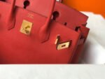 Replica Hermes Birkin Designer Tote Bag Epsom Leather 28354 Red34427 - Image 4