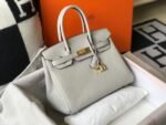 Replica Hermes Birkin Designer Tote Bag Togo Leather 28348 White35548 - Image 2