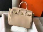 Replica Hermes Birkin Designer Tote Bag Togo Leather 28347 Apricot35508 - Image 2