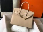 Replica Hermes Birkin Designer Tote Bag Togo Leather 28347 Apricot35508 - Image 3
