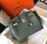 Replica Hermes Birkin Designer Tote Bag Togo Leather 28346 Almond Green35490 - Image 4