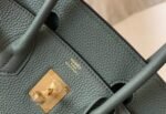 Replica Hermes Birkin Designer Tote Bag Togo Leather 28346 Almond Green35490 - Image 5