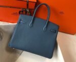 Replica Hermes Birkin Designer Tote Bag Togo Leather 28345 Navy Blue35441
