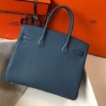 Replica Hermes Birkin Designer Tote Bag Togo Leather 28345 Navy Blue35441