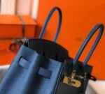Replica Hermes Birkin Designer Tote Bag Togo Leather 28345 Navy Blue35441 - Image 5