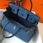 Replica Hermes Birkin Designer Tote Bag Togo Leather 28345 Navy Blue35441 - Image 8