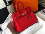 Replica Hermes Birkin Designer Tote Bag Togo Leather 28344 Red35421 - Image 2