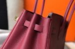 Replica Hermes Birkin Designer Tote Bag Togo Leather 28343 Wine Red35385 - Image 5