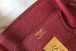 Replica Hermes Birkin Designer Tote Bag Togo Leather 28343 Wine Red35385 - Image 6