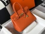 Replica Hermes Birkin Designer Tote Bag Togo Leather 28342 Orange35354 - Image 2