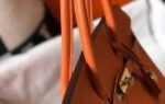Replica Hermes Birkin Designer Tote Bag Togo Leather 28342 Orange35354 - Image 4