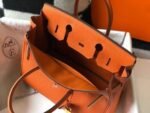 Replica Hermes Birkin Designer Tote Bag Togo Leather 28342 Orange35354 - Image 8