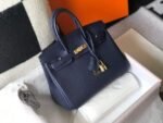 Replica Hermes Birkin Designer Tote Bag Togo Leather 28341 Dark Blue35305 - Image 2
