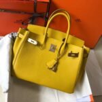 Replica Hermes Birkin Designer Tote Bag Togo Leather 28338 Yellow35189 - Image 3