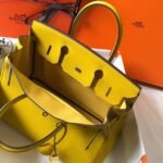 Replica Hermes Birkin Designer Tote Bag Togo Leather 28338 Yellow35189 - Image 8