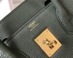 Replica Hermes Birkin Designer Tote Bag Togo Leather 28337 Dark Green35150 - Image 5