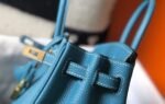 Replica Hermes Birkin Designer Tote Bag Togo Leather 28336 Blue35113 - Image 4