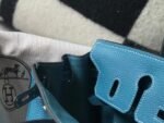 Replica Hermes Birkin Designer Tote Bag Togo Leather 28336 Blue35113 - Image 6
