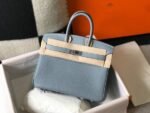 Replica Hermes Birkin Designer Tote Bag Togo Leather 28335 Light Blue35043 - Image 6