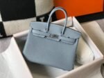 Replica Hermes Birkin Designer Tote Bag Togo Leather 28335 Light Blue35043 - Image 7