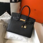 Replica Hermes Birkin Designer Tote Bag Togo Leather 28334 Black34961 - Image 9