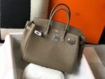 Replica Hermes Birkin Designer Tote Bag Togo Leather 28333 Elephant Grey34884 - Image 2
