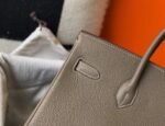 Replica Hermes Birkin Designer Tote Bag Togo Leather 28333 Elephant Grey34884 - Image 7
