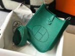 Replica Hermes Evelyne Bag Designer Hermes Mini Crossbody Real Bag 20427 Dark Green34594 - Image 2