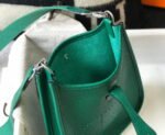 Replica Hermes Evelyne Bag Designer Hermes Mini Crossbody Real Bag 20427 Dark Green34594 - Image 7
