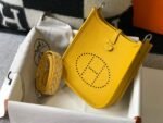 Replica Hermes Evelyne Bag Designer Hermes Mini Crossbody Real Bag 20426 Yellow34528 - Image 2