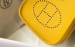 Replica Hermes Evelyne Bag Designer Hermes Mini Crossbody Real Bag 20426 Yellow34528 - Image 3