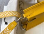 Replica Hermes Evelyne Bag Designer Hermes Mini Crossbody Real Bag 20426 Yellow34528 - Image 5