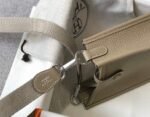 Replica Hermes Evelyne Bag Designer Hermes Mini Crossbody Real Bag 20425 Light Grey34508 - Image 5