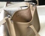 Replica Hermes Evelyne Bag Designer Hermes Mini Crossbody Real Bag 20425 Light Grey34508 - Image 7