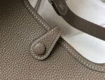 Replica Hermes Evelyne Bag Designer Hermes Mini Crossbody Real Bag 20423 Gray34398 - Image 5