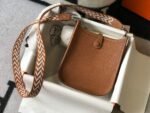 Replica Hermes Evelyne Bag Designer Hermes Mini Crossbody Real Bag 20422 Brown34360 - Image 2